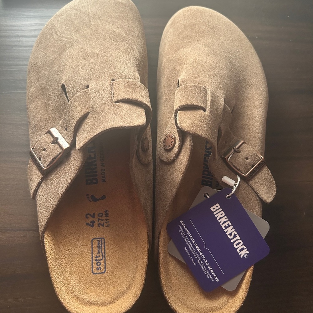 Birkenstock Tan Suede Footwear